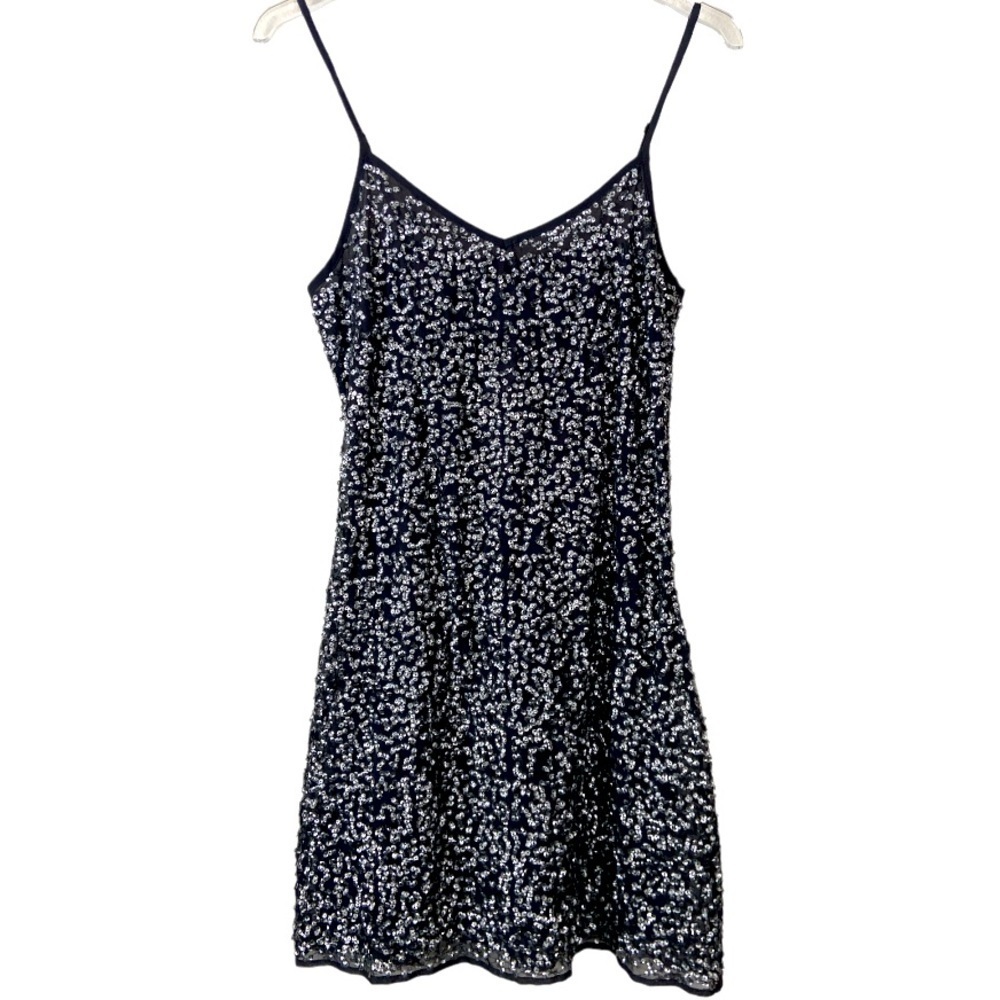 Forever21 Special Collection Embellished Party Dress Size Small. Short LE Grey.